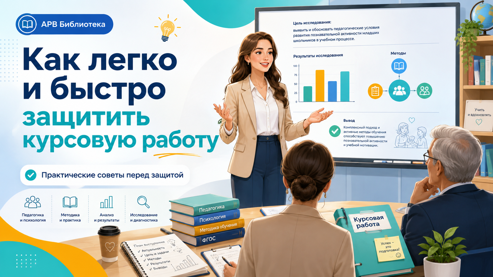 Как легко и быстро защитить курсовую работу: советы из опыта педагога