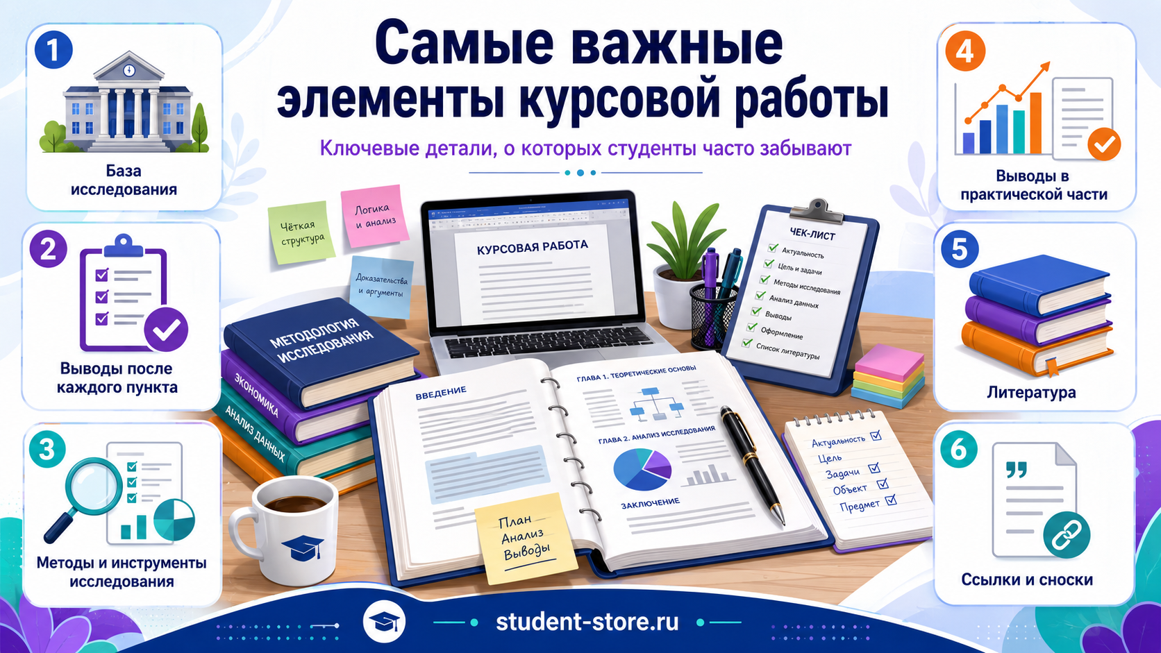 Самые важные элементы курсовой работы: что нельзя упустить при написании