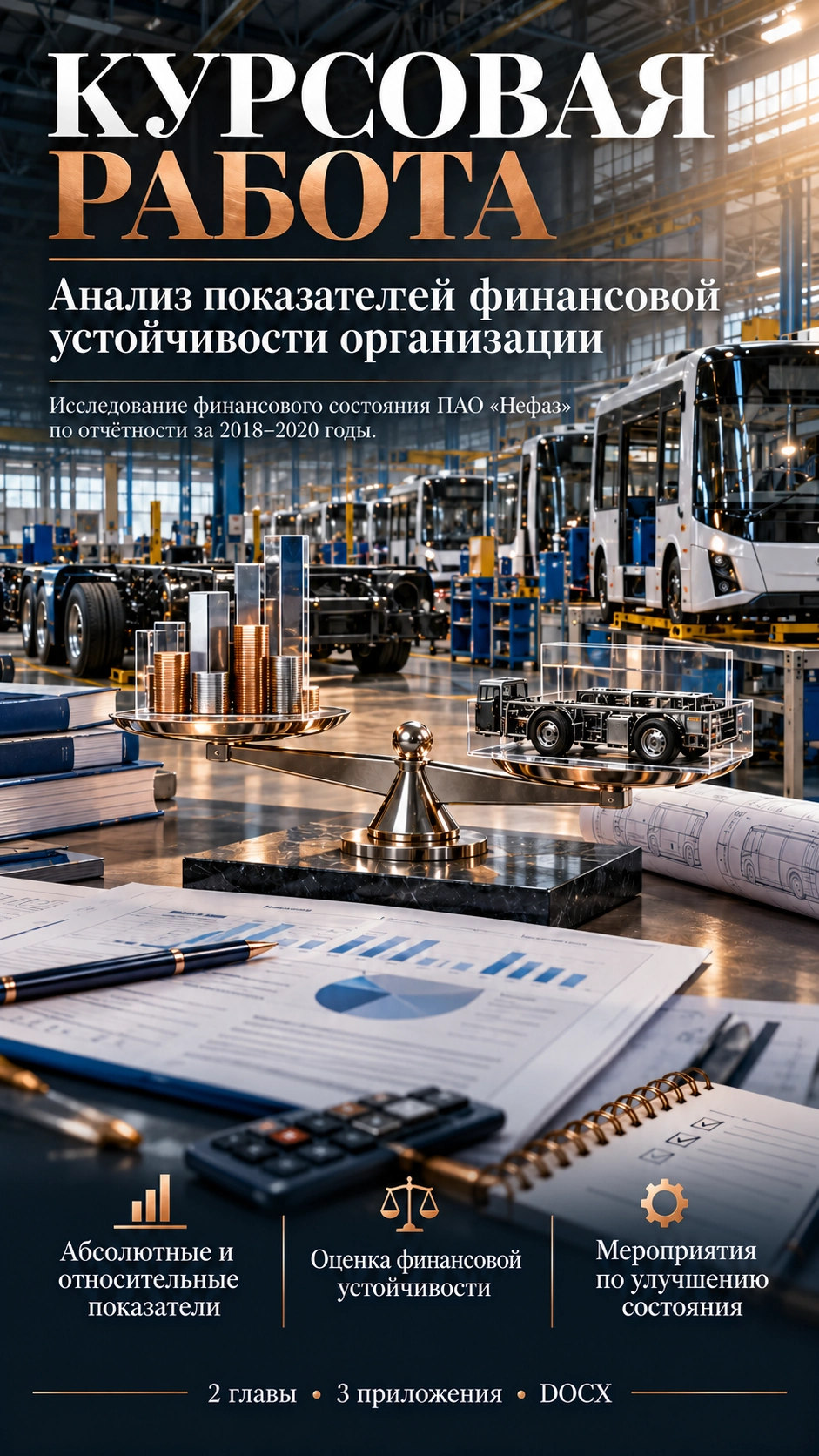 Превью материала «Анализ показателей финансовой устойчивости организации»