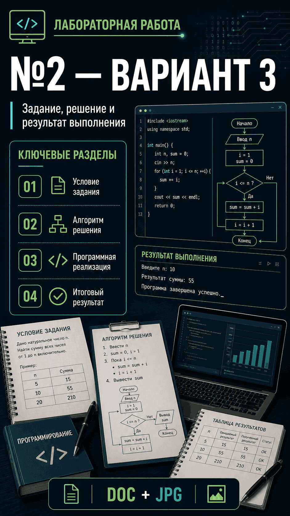 Превью материала «Лабораторная работа №2 Вариант 3»