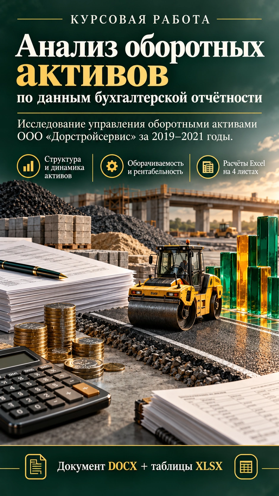 Превью материала «Анализ оборотных активов по данным бухгалтерской отчетности»