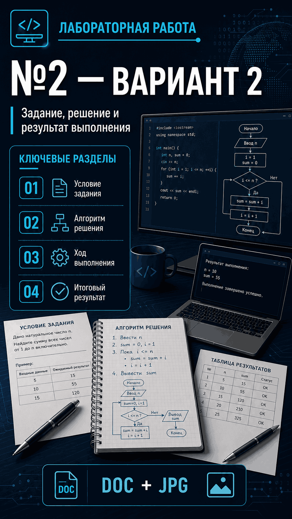 Превью материала «Качественный анализ системы дифференциальных уравнений первого порядка (вариант 2)»