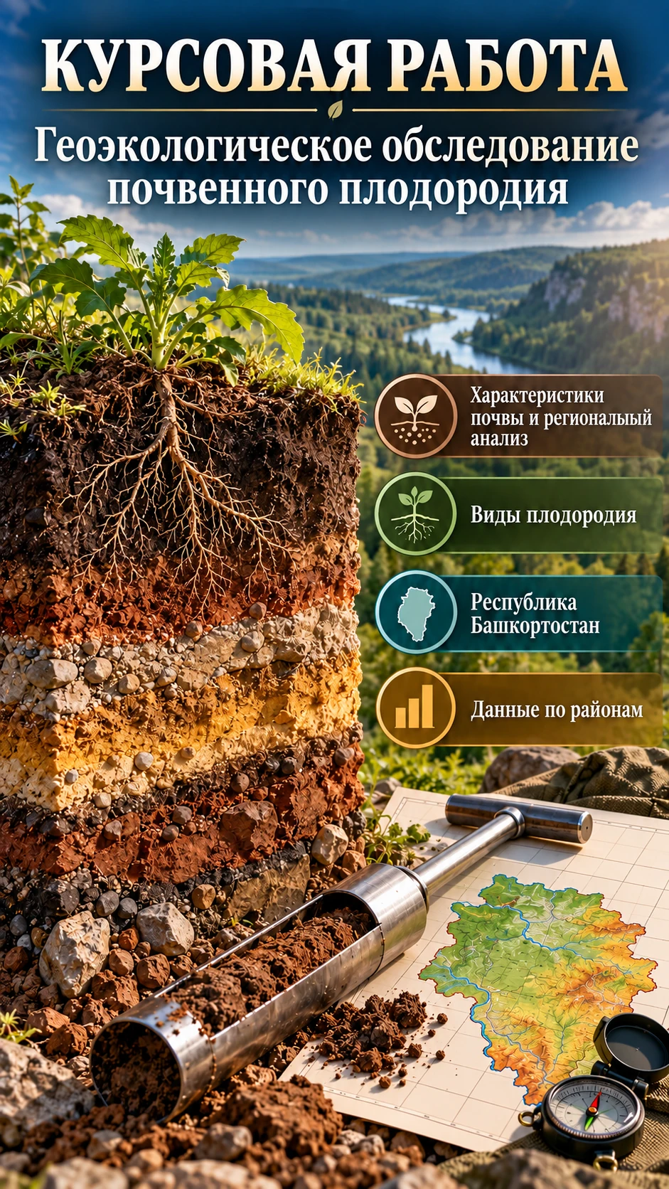 Превью материала «Геоэкологическое обследование почвенного плодородия»