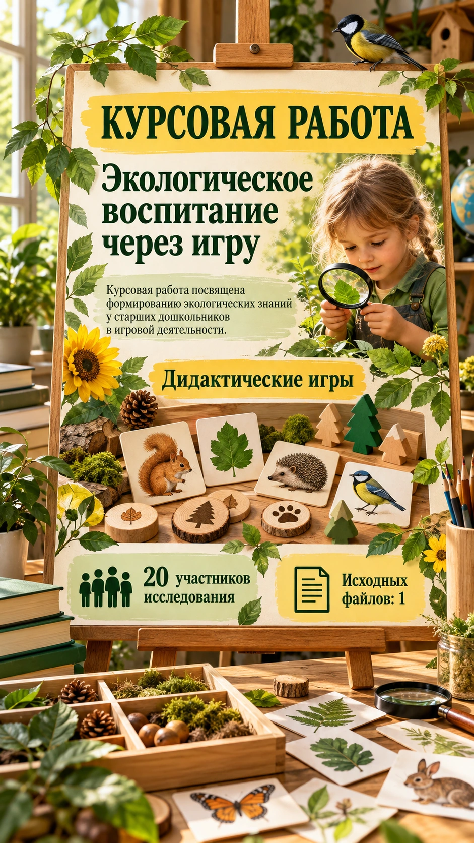 Превью материала «Игровая деятельность как метод экологического воспитания детей старшего дошкольного возраста»